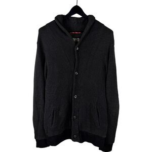 Mens Iron And Resin Handmade In The USA Knitted Grey Cardigan Size M